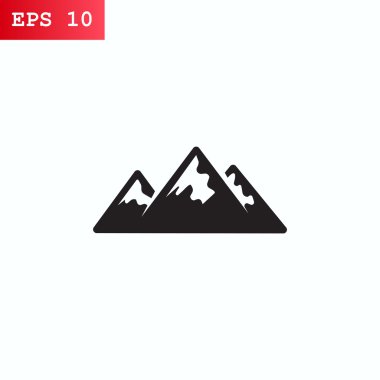 Dağlar simgesi, illüstrasyon 