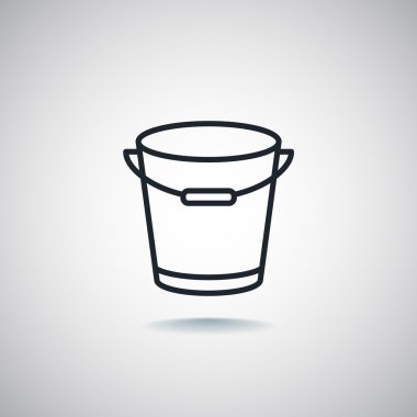 Tasarım kova simgesinin 