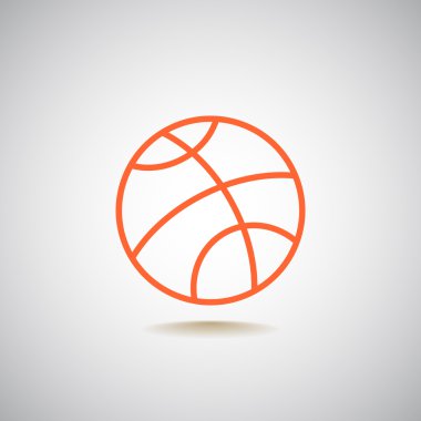 Basketbol topu simgesi  