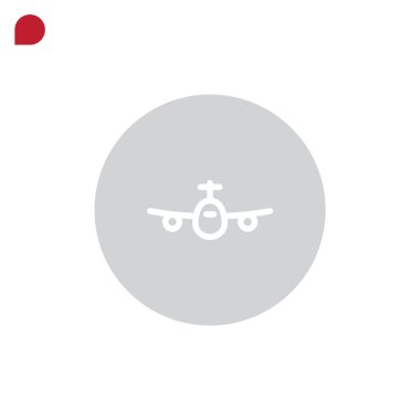 Uçak simgesi, illüstrasyon 