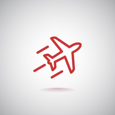 Uçak simgesi, illüstrasyon 