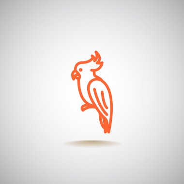 Tasarım papağan simgesinin