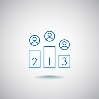 Şampiyon podyum simgesi