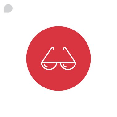 Güneş gözlüğü simge vektör.