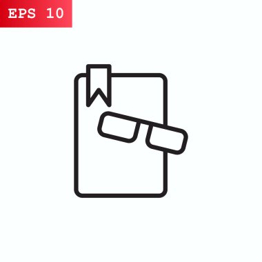 gözlük simgesi olan kitap 