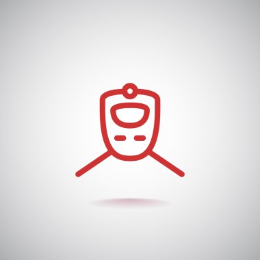 Tren simgesi, illüstrasyon 