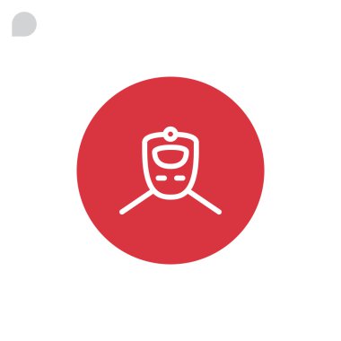 Tren simgesi, illüstrasyon 