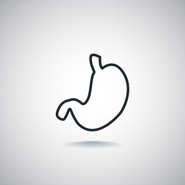 İnsan mide organı simgesi