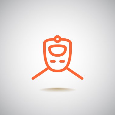 Tren simgesi, illüstrasyon 