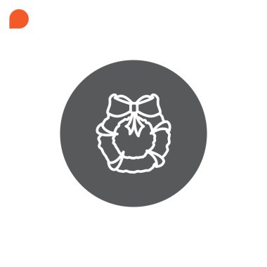 Noel çelenk simgesi