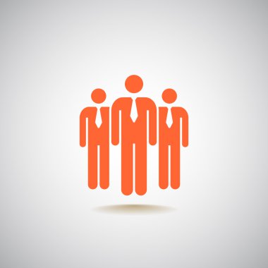 Grup iş insanlar simgesinin