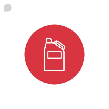 Bidon simgesi, illüstrasyon 