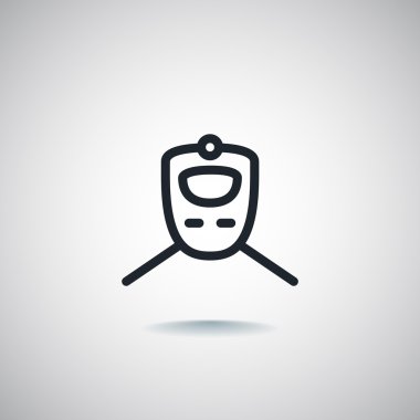 Tren simgesi, illüstrasyon 