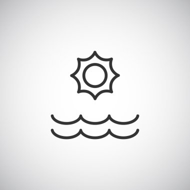 Güneş simgesi, illüstrasyon 