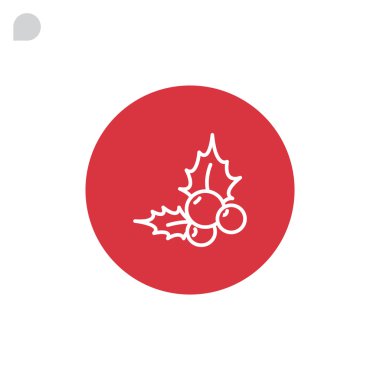 Holly berry Noel simgesi