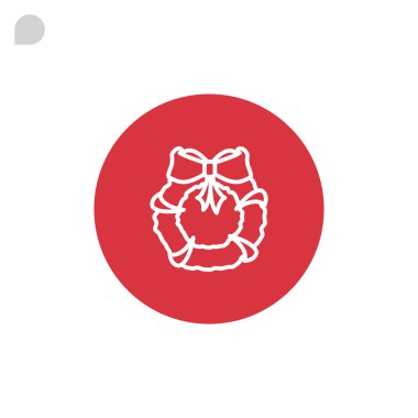 Noel çelenk simgesi