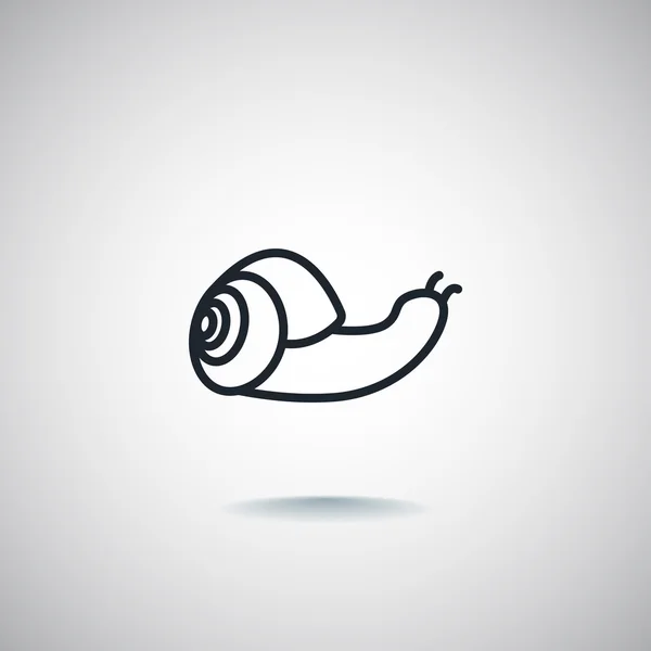 Design of snail icon — Stock Vector
