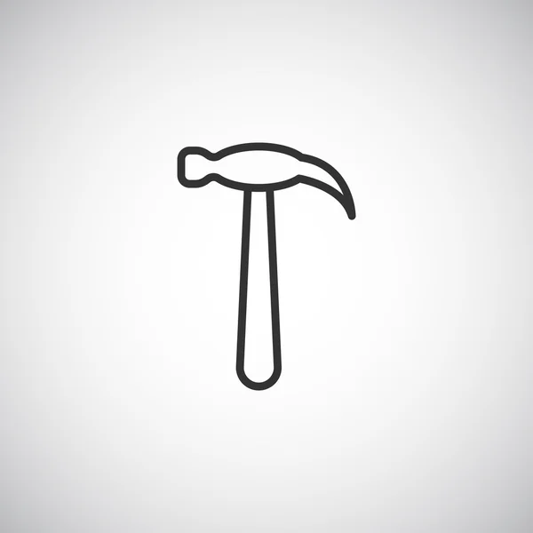 Hammer tool Icon — Stock Vector