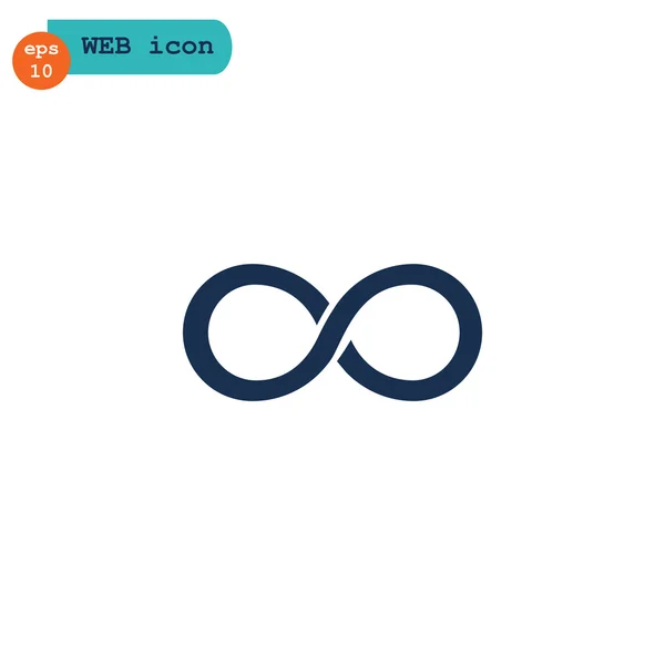 Infinity teken pictogram — Stockvector