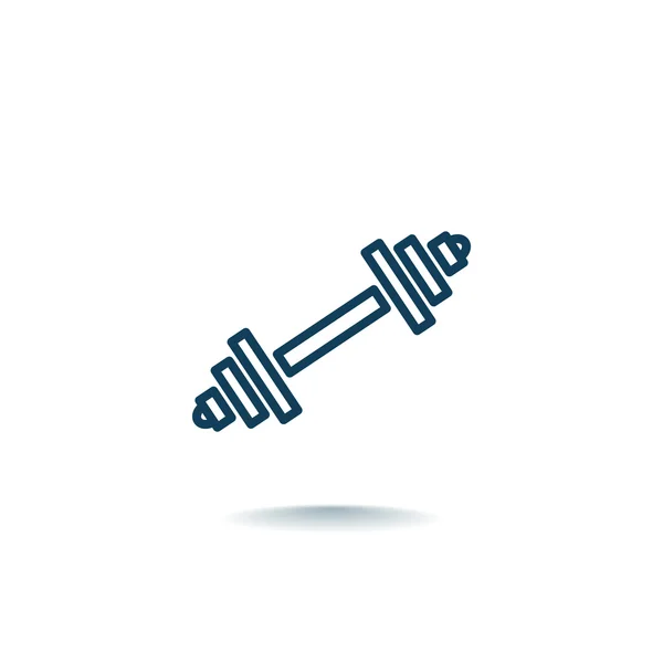 Barbell, dumbbell pictogram — Stockvector