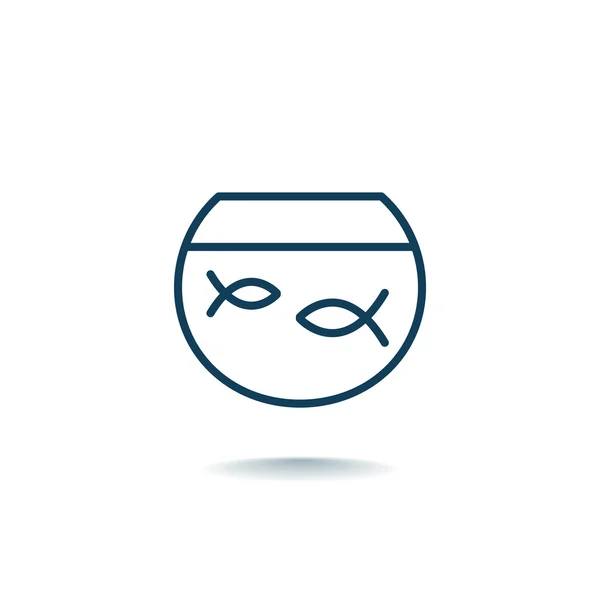Desain ikon Fish - Stok Vektor