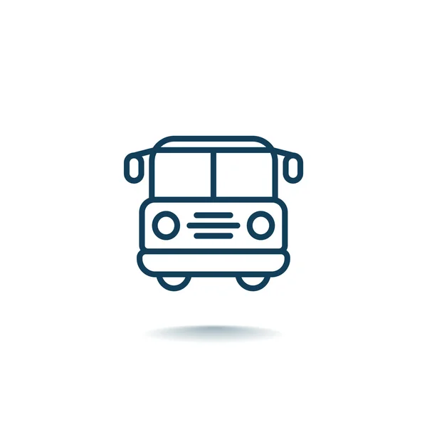 Icono del autobús, ilustración — Vector de stock