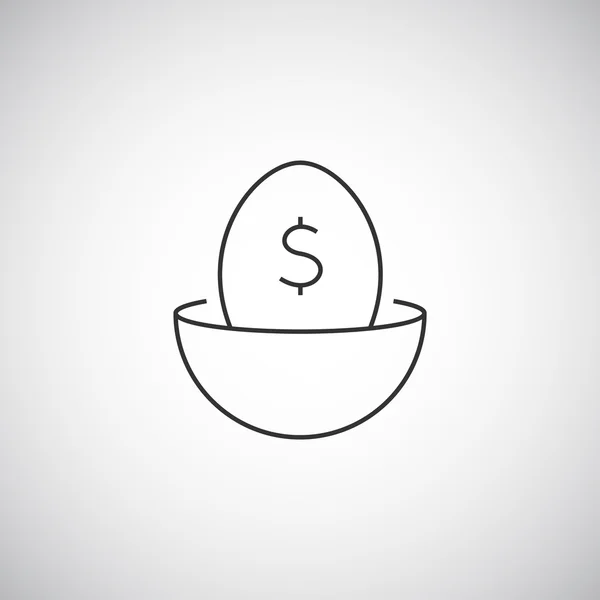 Design of egg icon — Stock Vector
