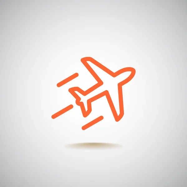 Plane Icon, illustration — Stock Vector