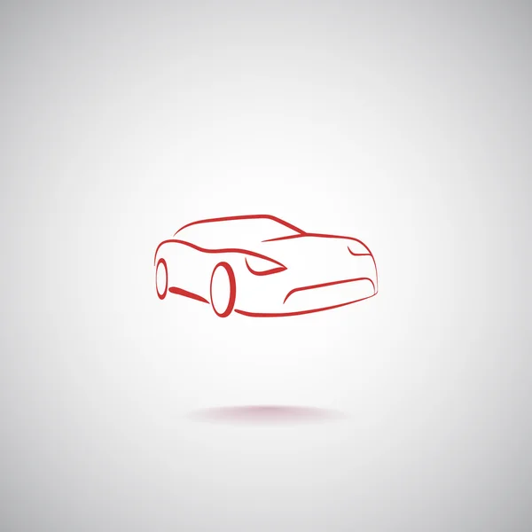 Ícone do carro, ilustração — Vetor de Stock