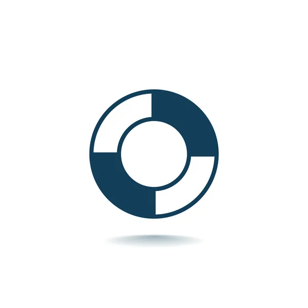 Mentőgyűrűt, biztosítéki ikon — Stock Vector