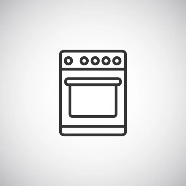 Cocina estufa icono — Vector de stock