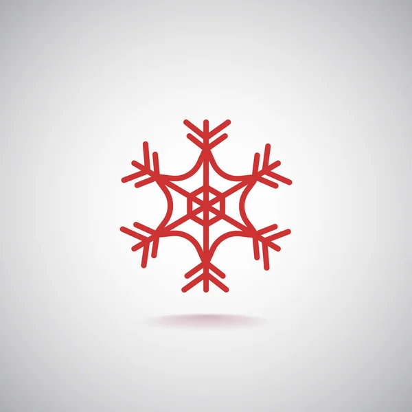 Σχεδιασμός του εικονιδίου νιφάδα χιονιού — Διανυσματικό Αρχείο