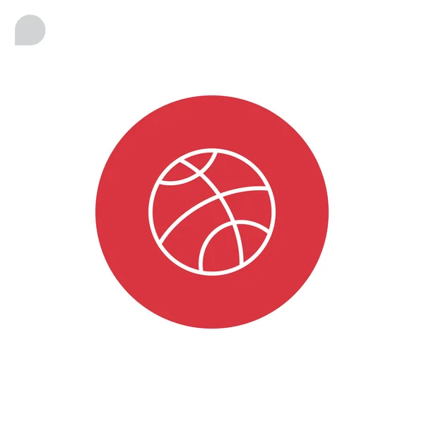 Basketbol topu simgesi — Stok Vektör