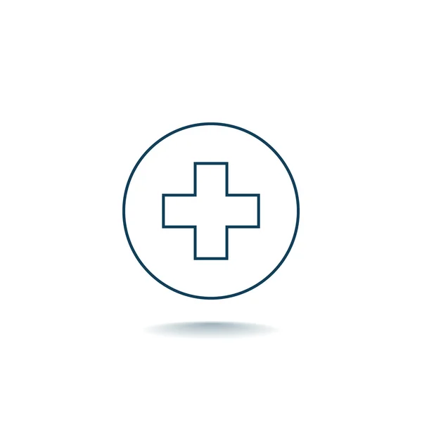 Cross Medicine icon — Stock Vector