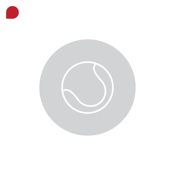 Icono de pelota de tenis — Vector de stock