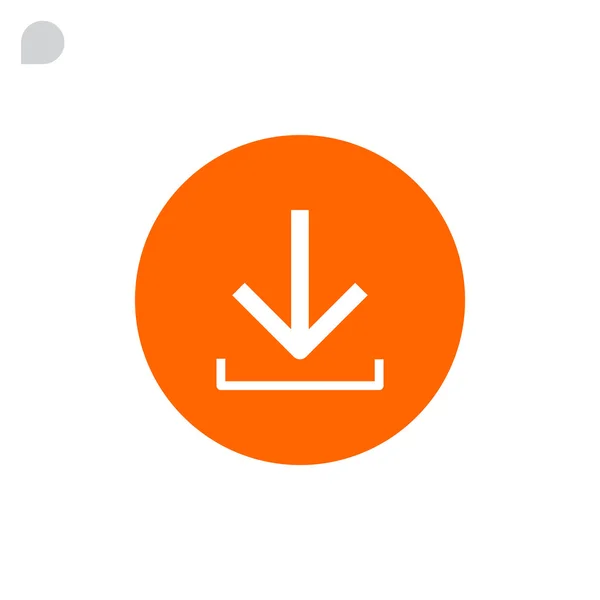 Télécharger, flèche vers le bas icône — Image vectorielle