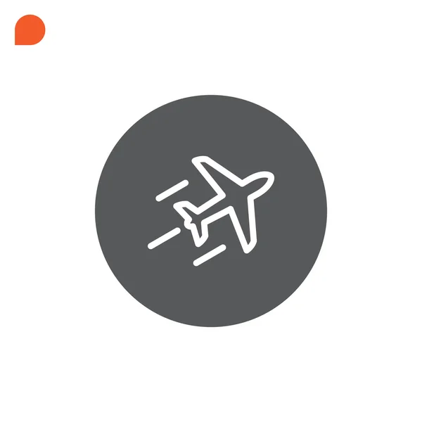 Plane Icon, illustration — Stock Vector