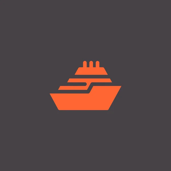 Ícone do navio, ilustração — Vetor de Stock