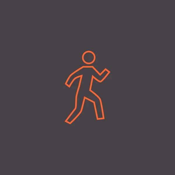 Walking person Icon — Stock Vector