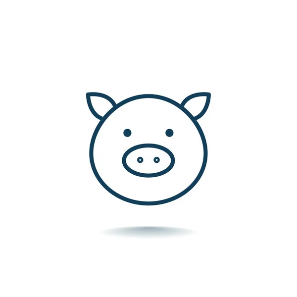 Conception de l'icône Cochon — Image vectorielle