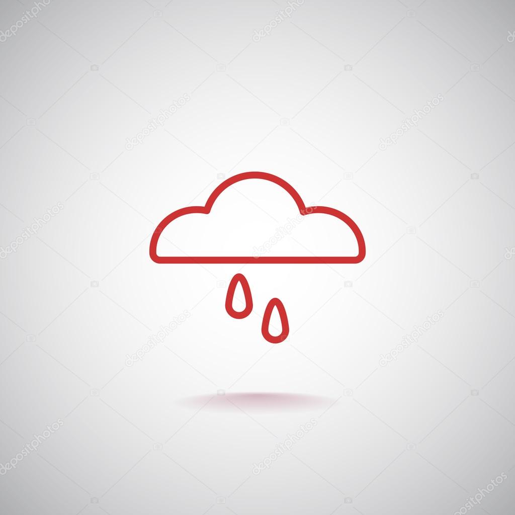 Cloud rain Icon  