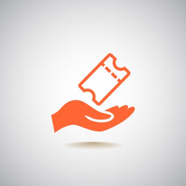 Tasarım bilet simgesinin