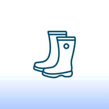 Lastik çizmeler simgesi.
