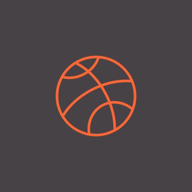 Basketbol topu simgesi  