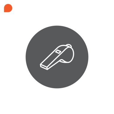 Hakem düdük simgesi  