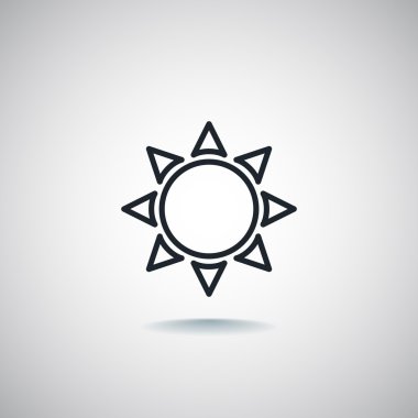 güneş işareti simgesi