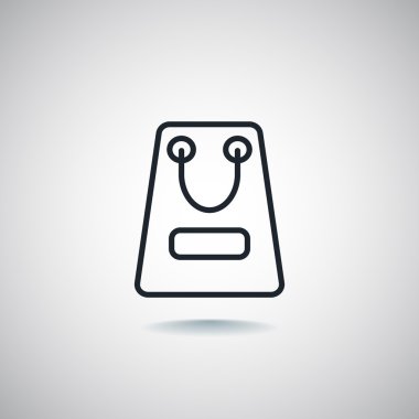 Kağıt alışveriş çantası simgesi