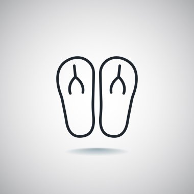 plaj terlikleri simgesi