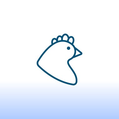 Tasarım tavuk simgesinin