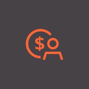 Employee wages icon   clipart